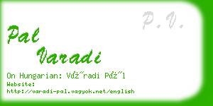 pal varadi business card